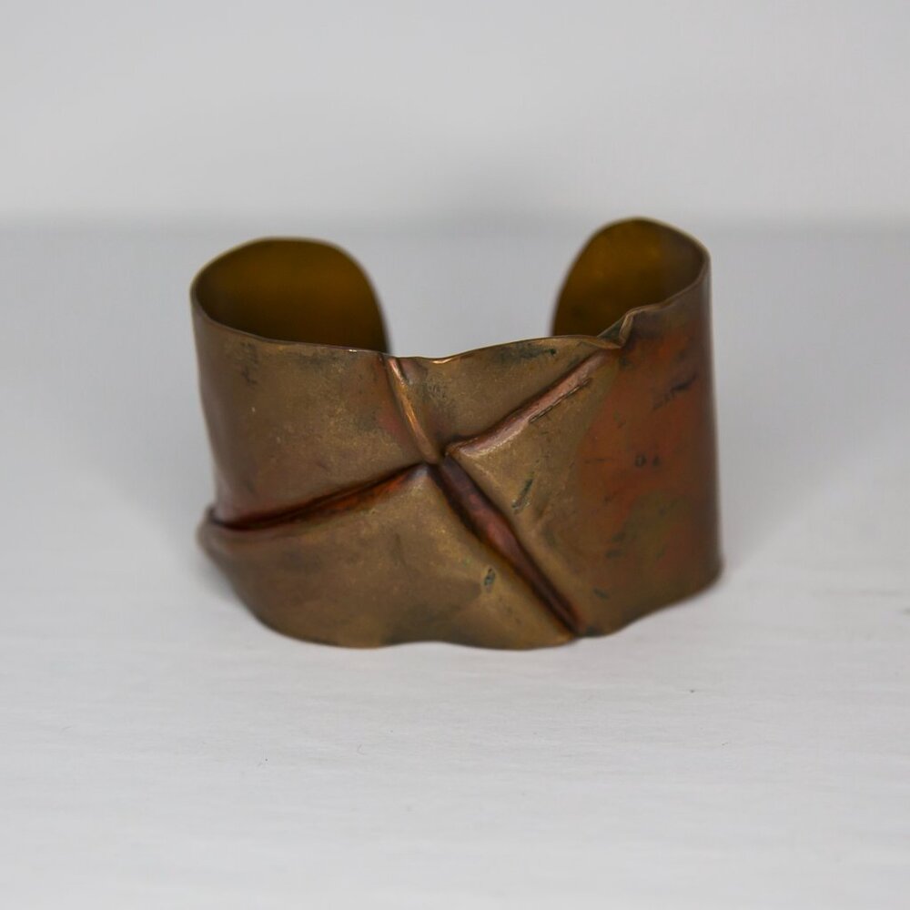 SOLD Bronze Cuff Hand Forged Bracelet Bangle Cuff